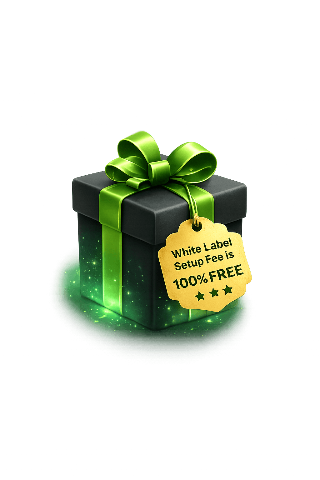 Gift box representing free white label setup